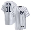 Kooe NY.Yankees #11 Anthony Volpe Player White Game Home Stitched Jerseys