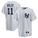 Kooe NY.Yankees #11 Anthony Volpe Player White Game Home Stitched Jerseys