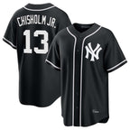 Kooe NY.Yankees #13 Jazz Chisholm Jr Player Black Out Game Stitched Jerseys