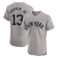 Kooe NY.Yankees #13 Jazz Chisholm Jr Player Gray Limited Elite Home Stitched Jerseys