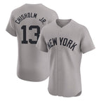 Kooe NY.Yankees #13 Jazz Chisholm Jr Player Gray Limited Elite Home Stitched Jerseys