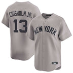 Kooe NY.Yankees #13 Jazz Chisholm Jr Player Gray Limited Home Stitched Jerseys