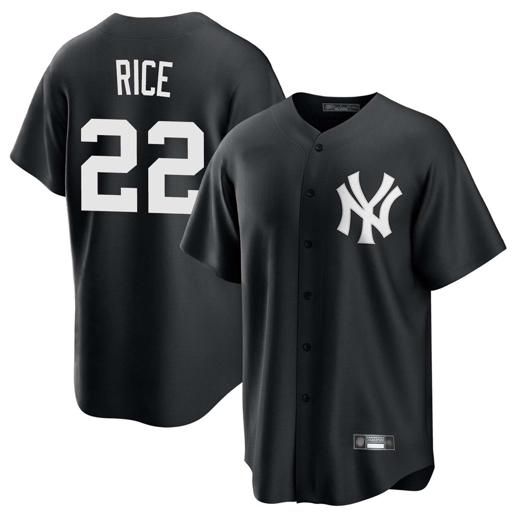 Kooe NY.Yankees #22 Ben Rice Player Black Game Home Stitched Jerseys