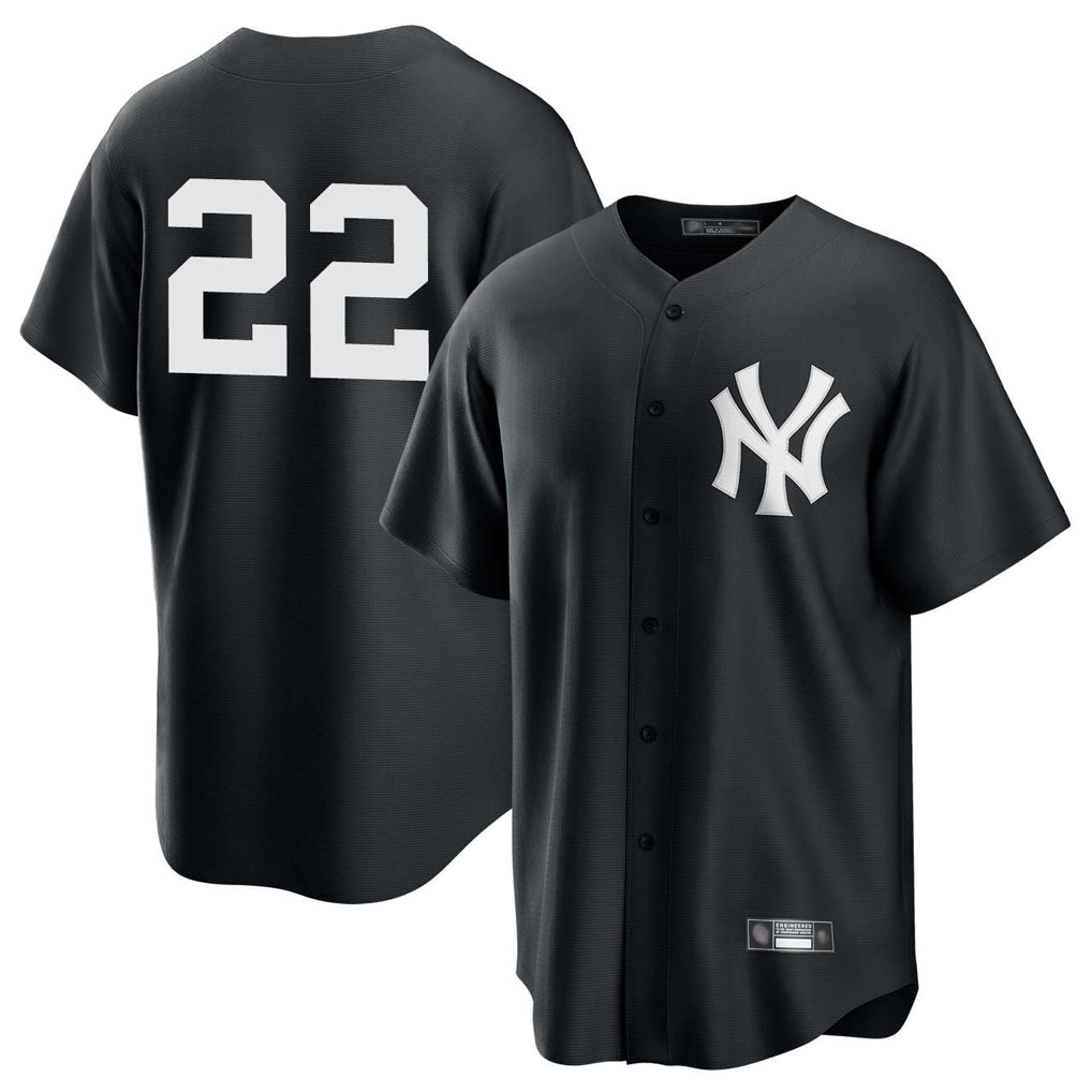 Kooe NY.Yankees #22 Ben Rice Player Black Game Stitched Jerseys