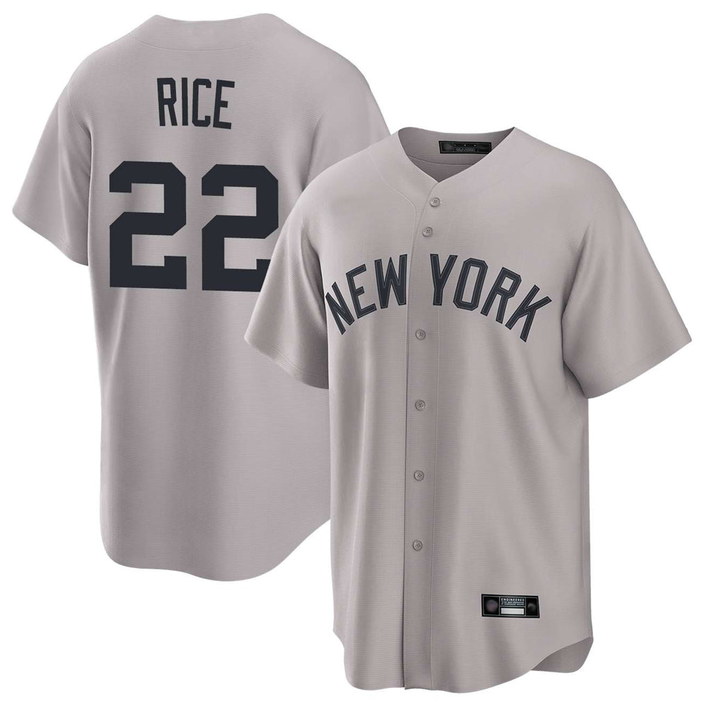 Kooe NY.Yankees #22 Ben Rice Player Gray Game Home Stitched Jerseys
