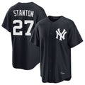 Kooe NY.Yankees #27 Giancarlo Stanton Player Navy Game Stitched Jerseys