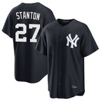 Kooe NY.Yankees #27 Giancarlo Stanton Player Navy Game Stitched Jerseys