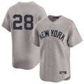 Kooe NY.Yankees #28 Austin Wells Player Gray Limited Stitched Jerseys