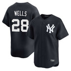Kooe NY.Yankees #28 Austin Wells Player Navy Alternate Limited Home Stitched Jerseys