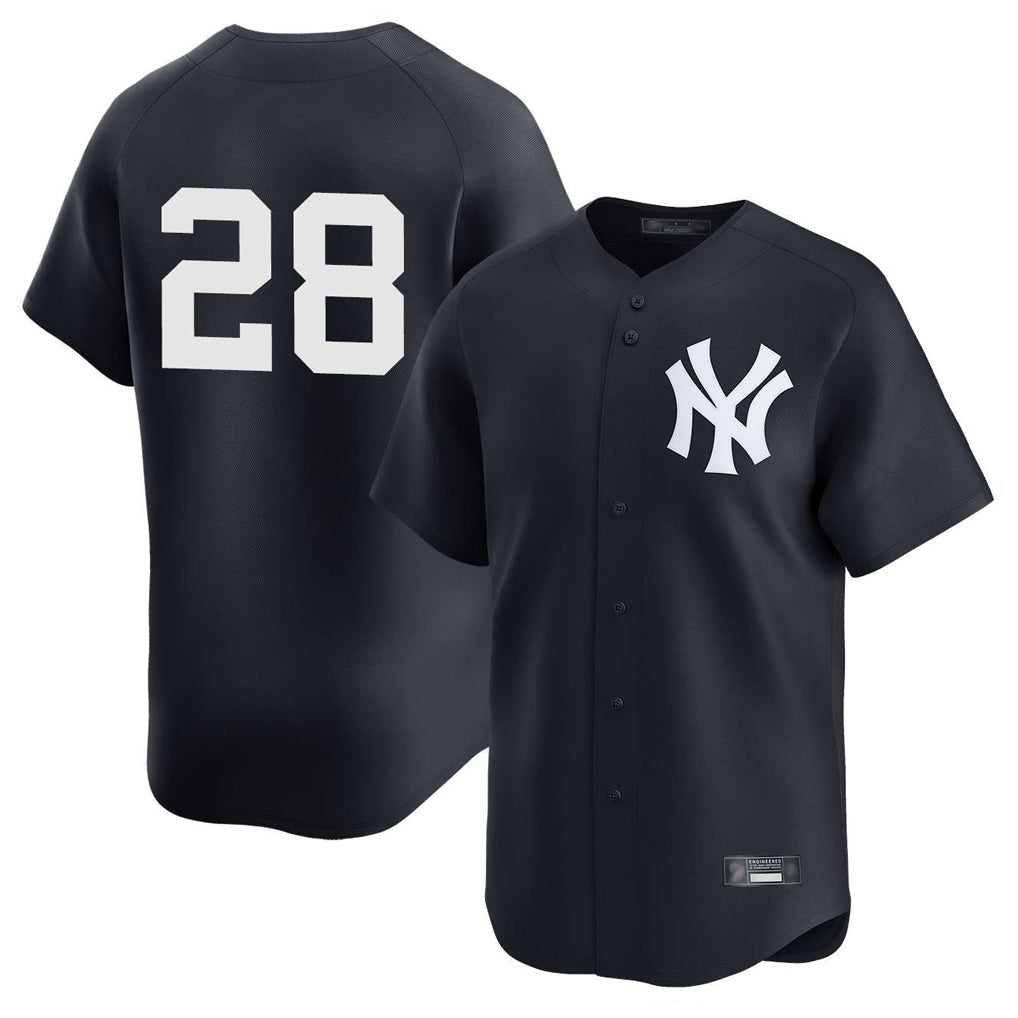 Kooe NY.Yankees #28 Austin Wells Player Navy Alternate Limited Stitched Jerseys