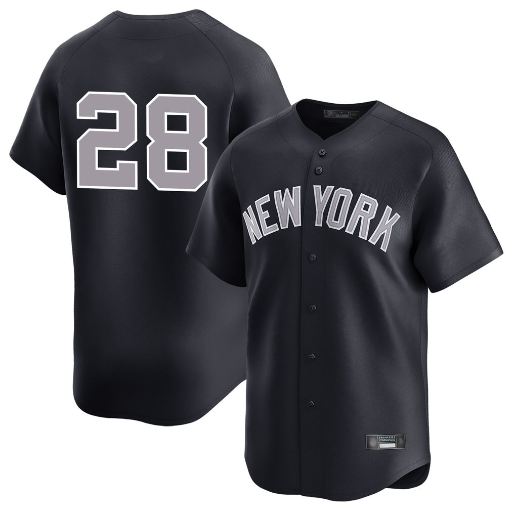 Kooe NY.Yankees #28 Austin Wells Player Navy Limited Stitched Jerseys