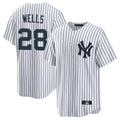 Kooe NY.Yankees #28 Austin Wells Player White Game Home Stitched Jerseys