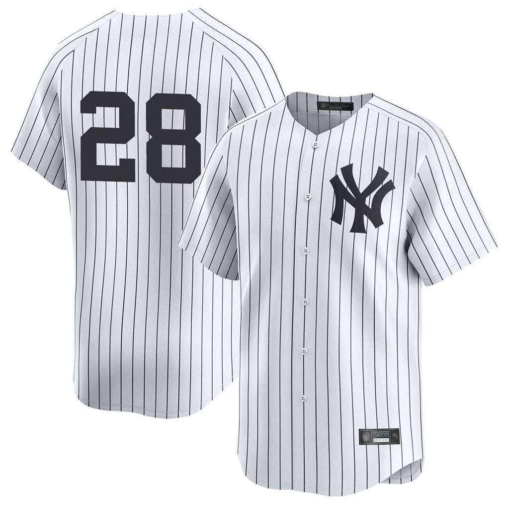 Kooe NY.Yankees #28 Austin Wells Player White Limited Stitched Jerseys