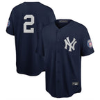 Kooe NY.Yankees #2 Derek Jeter Player Navy 2020 Hall of Fame Induction Limited Stitched Jerseys