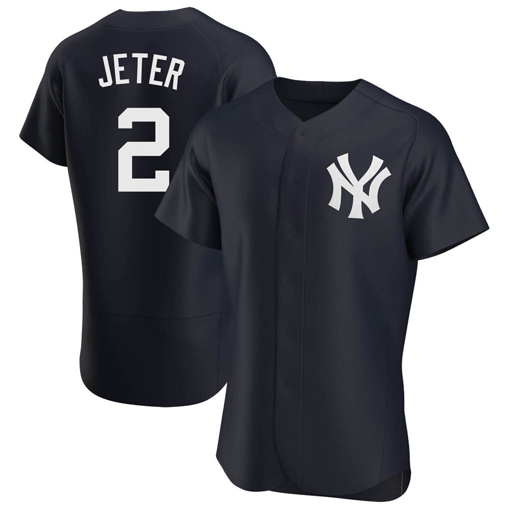 Kooe NY.Yankees #2 Derek Jeter Player Navy Limited Elite Home Stitched Jerseys
