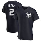Kooe NY.Yankees #2 Derek Jeter Player Navy Limited Elite Home Stitched Jerseys