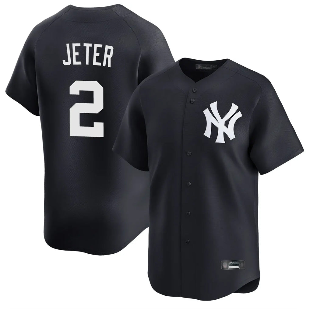 Kooe NY.Yankees #2 Derek Jeter Player Navy Limited Home Stitched Jerseys