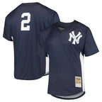 Kooe NY.Yankees #2 Derek Jeter Player Navy Mitchell & Ness Limited Stitched Jerseys