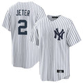 Kooe NY.Yankees #2 Derek Jeter Player White Game Home Stitched Jerseys