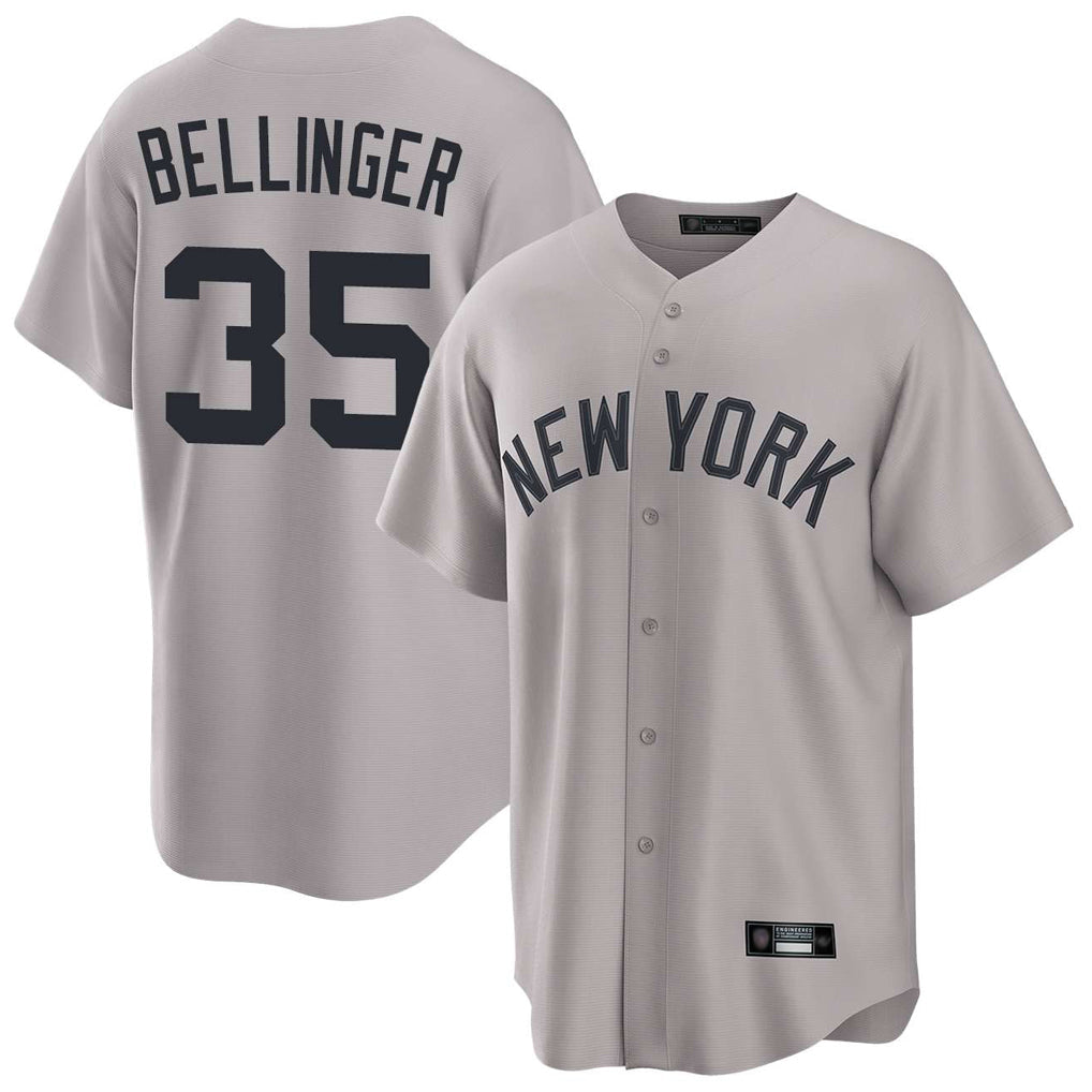 Kooe NY.Yankees #35 Cody Bellinger Player Gray Game Home Stitched Jerseys