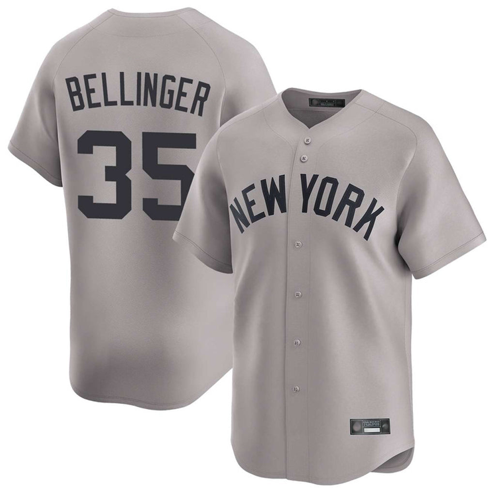 Kooe NY.Yankees #35 Cody Bellinger Player Gray Limited Home Stitched Jerseys
