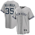 Kooe NY.Yankees #35 Cody Bellinger Player Gray Road Game Stitched Jerseys