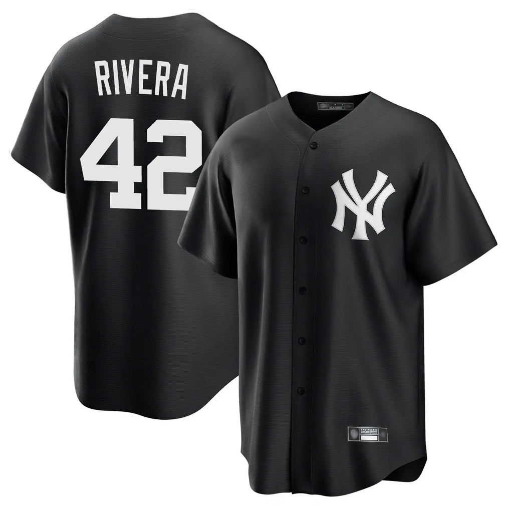 Kooe NY.Yankees #42 Mariano Rivera Player Black Game Stitched Jerseys