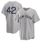 Kooe NY.Yankees #42 Mariano Rivera Player Gray Field of Dreams Game Stitched Jerseys