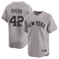 Kooe NY.Yankees #42 Mariano Rivera Player Gray Limited Home Stitched Jerseys