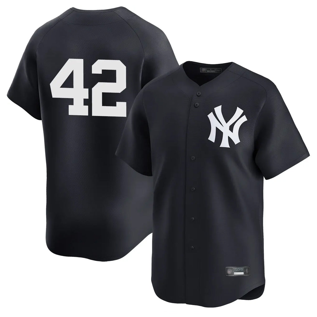 Kooe NY.Yankees #42 Mariano Rivera Player Navy Alternate Limited Stitched Jerseys