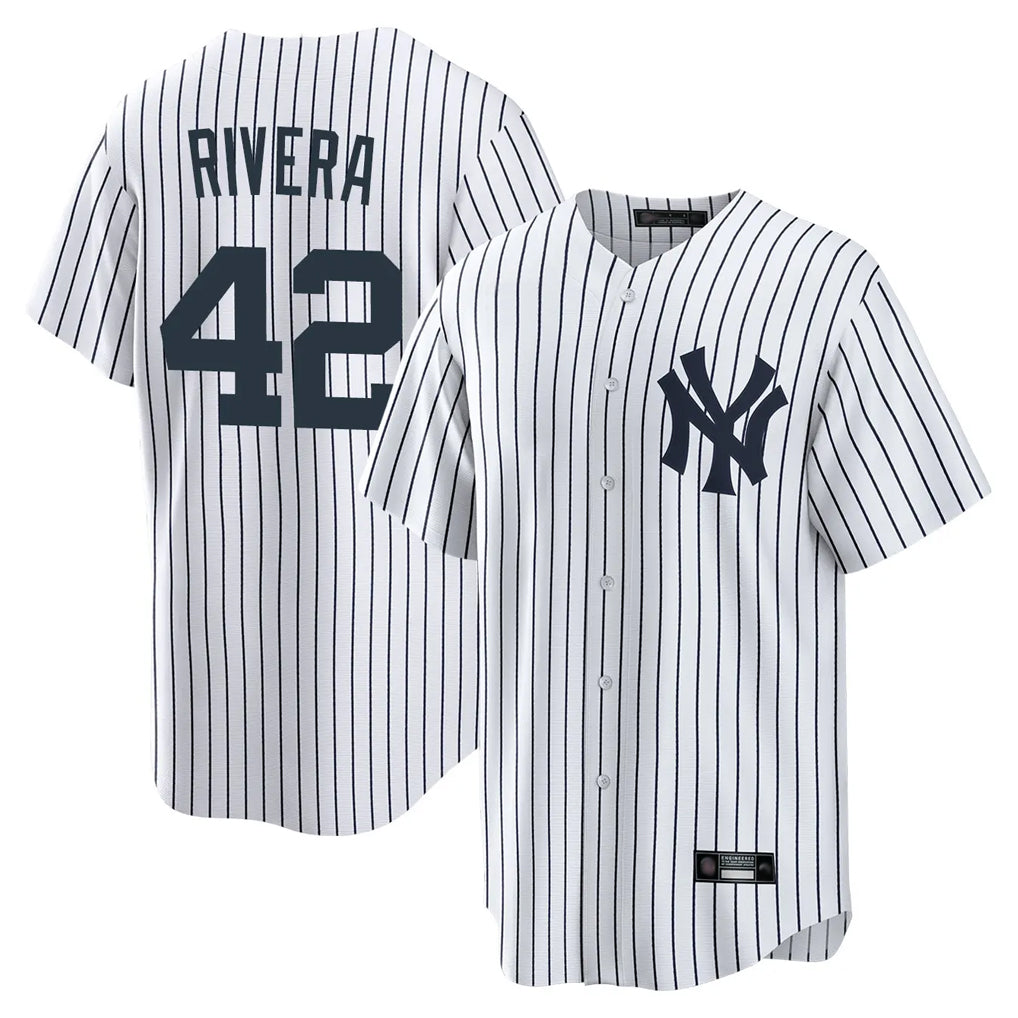 Kooe NY.Yankees #42 Mariano Rivera Player White Game Home Stitched Jerseys