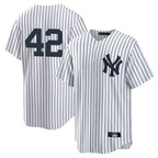 Kooe NY.Yankees #42 Mariano Rivera Player White Game Stitched Jerseys
