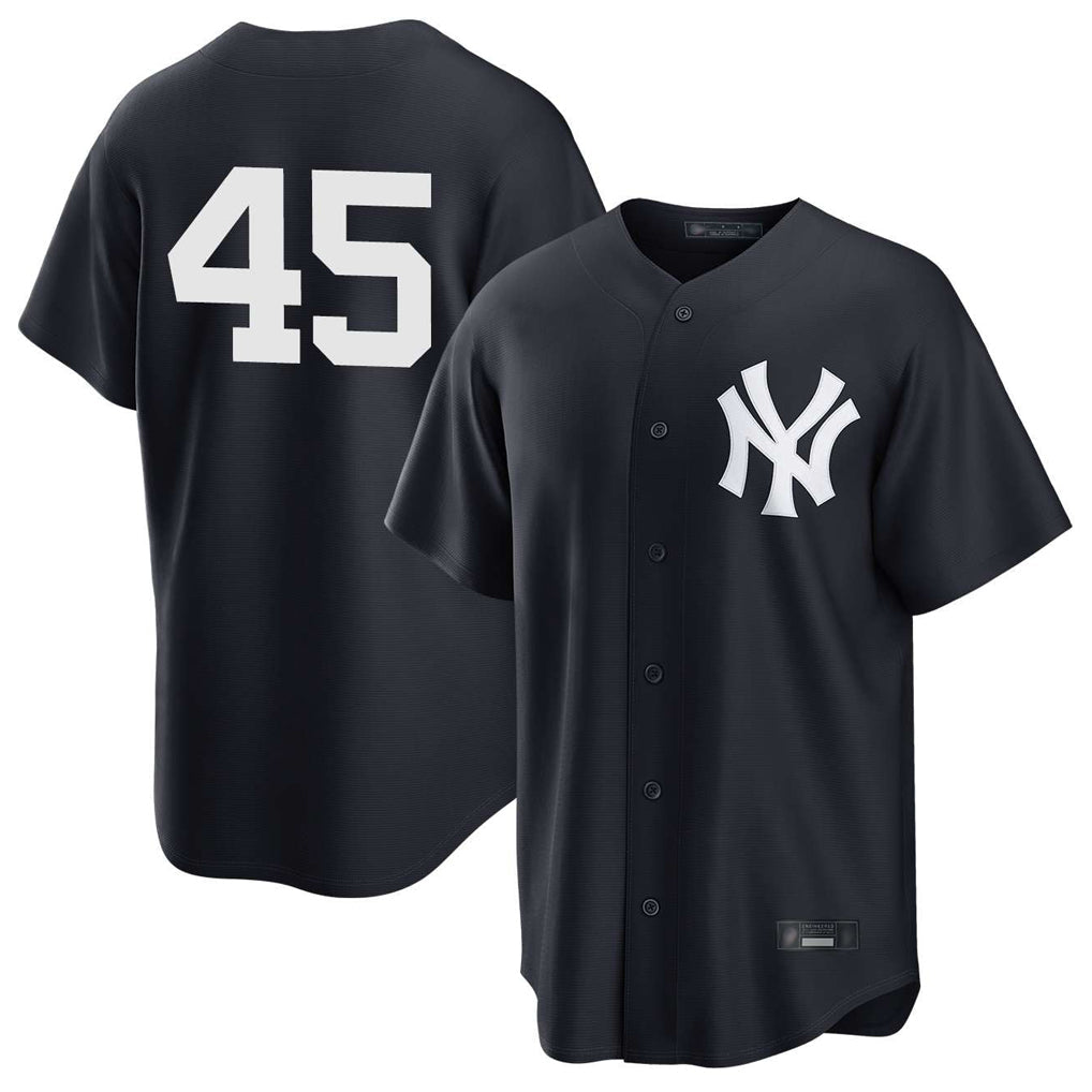 Kooe NNY.Yankees #45 Gerrit Cole Player Navy Game Stitched Jerseys