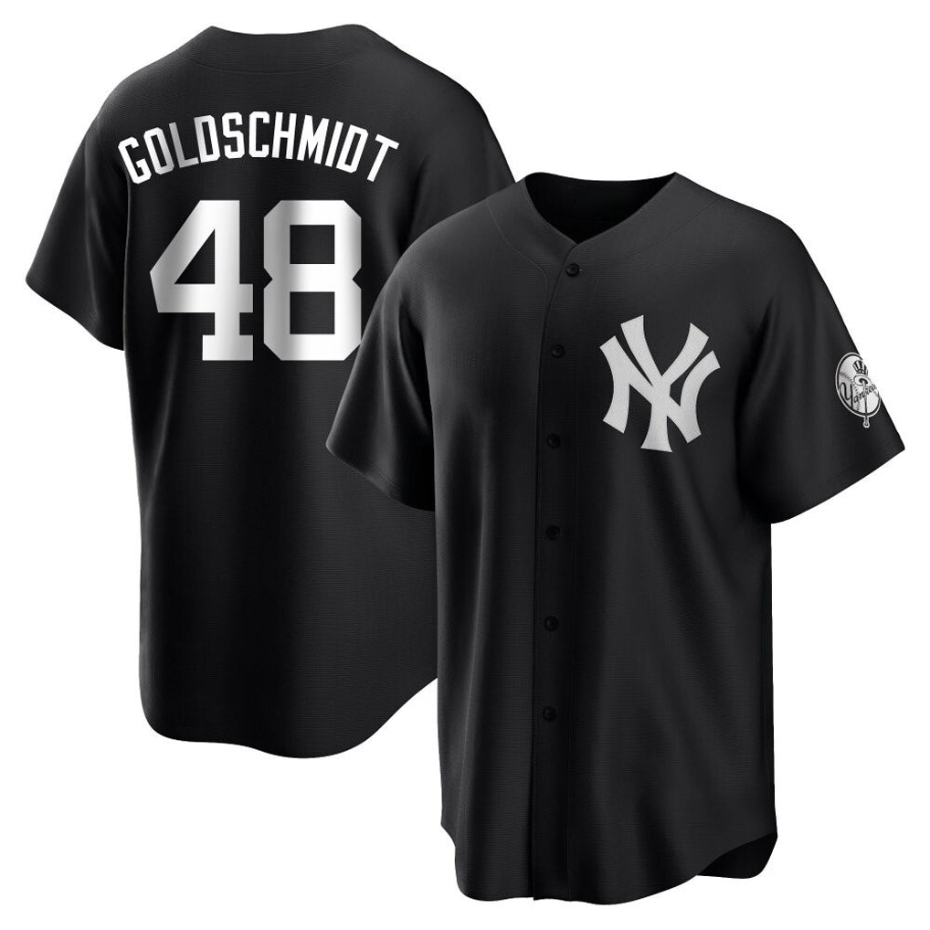 Kooe NY.Yankees #48 Paul Goldschmidt Player Black Game Stitched Jerseys