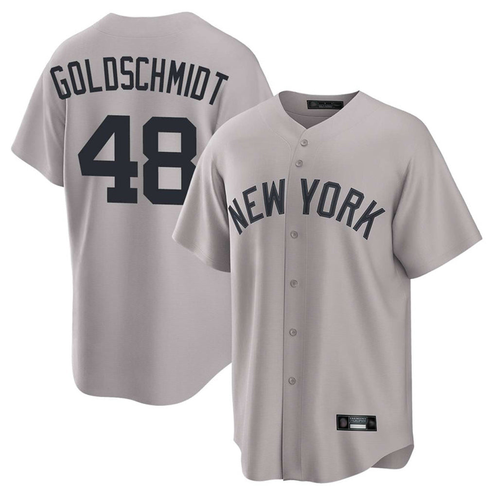 Kooe NY.Yankees #48 Paul Goldschmidt Player Gray Game Home Stitched Jerseys