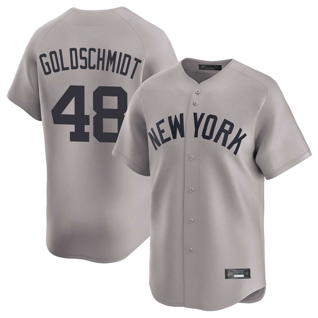 Kooe NY.Yankees #48 Paul Goldschmidt Player Gray Limited Stitched Jerseys