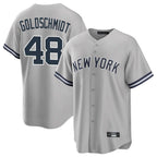 Kooe NY.Yankees #48 Paul Goldschmidt Player Gray Road Game Stitched Jerseys