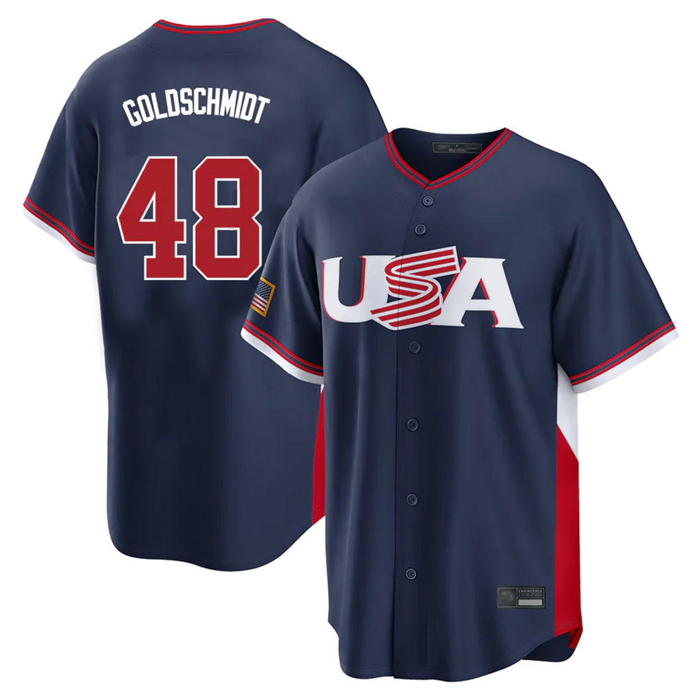 Kooe NY.Yankees #48 Paul Goldschmidt Player Navy USA 2026 World Classic Limited Game Stitched Jerseys
