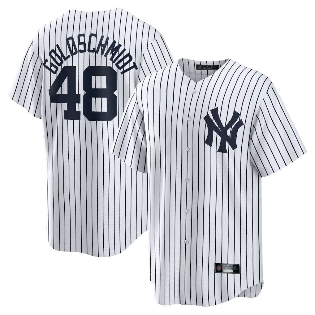 Kooe NY.Yankees #48 Paul Goldschmidt Player White Game Home Stitched Jerseys