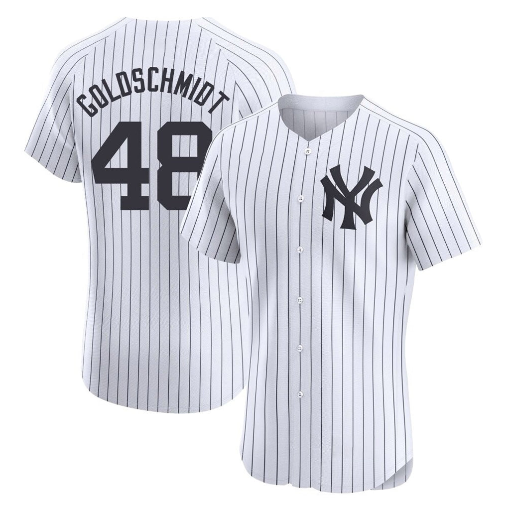 Kooe NY.Yankees #48 Paul Goldschmidt Player White Limited Elite Home Stitched Jerseys