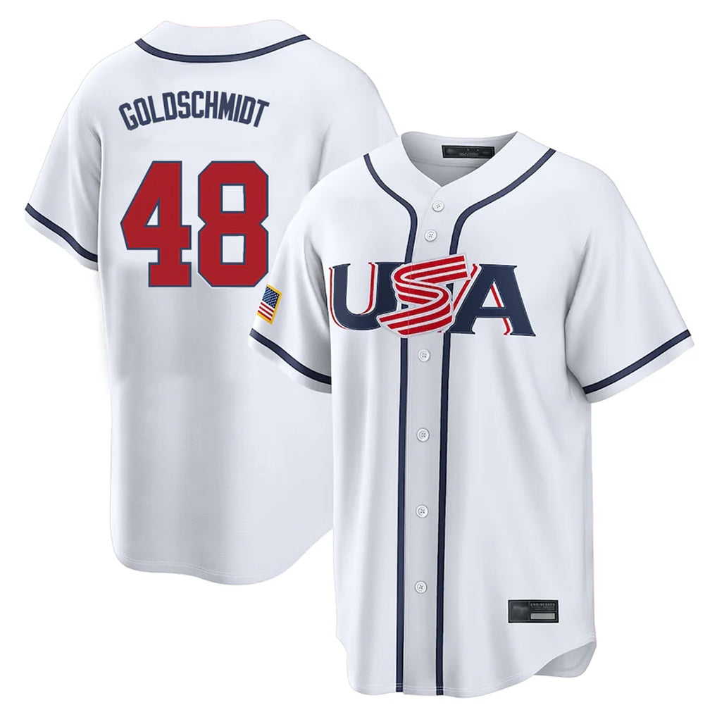 Kooe NY.Yankees #48 Paul Goldschmidt Player White USA 2026 World Classic Limited Game Stitched Jerseys