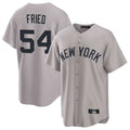 Kooe NY.Yankees #54 Max Fried Player Gray Game Home Stitched Jerseys