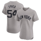 Kooe NY.Yankees #54 Max Fried Player Gray Limited Elite Home Stitched Jerseys