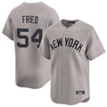 Kooe NY.Yankees #54 Max Fried Player Gray Limited Home Stitched Jerseys