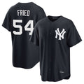 Kooe NY.Yankees #54 Max Fried Player Navy Game Stitched Jerseys