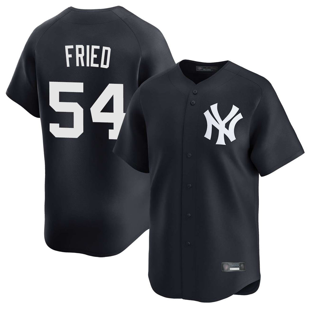 Kooe NY.Yankees #54 Max Fried Player Navy Limited Game Stitched Jerseys