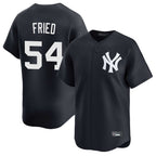 Kooe NY.Yankees #54 Max Fried Player Navy Limited Game Stitched Jerseys