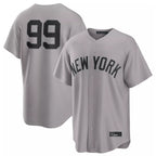 Kooe NY.Yankees #99 Aaron Judge Player Gray Game Home Stitched Jerseys