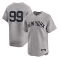 Kooe NY.Yankees #99 Aaron Judge Player Gray Limited Home Stitched Jerseys