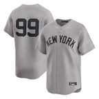 Kooe NY.Yankees #99 Aaron Judge Player Gray Limited Home Stitched Jerseys